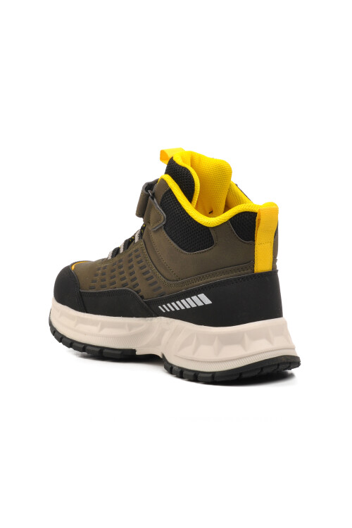 Khaki Polyurethane Kids Outdoor Boots Tiger F