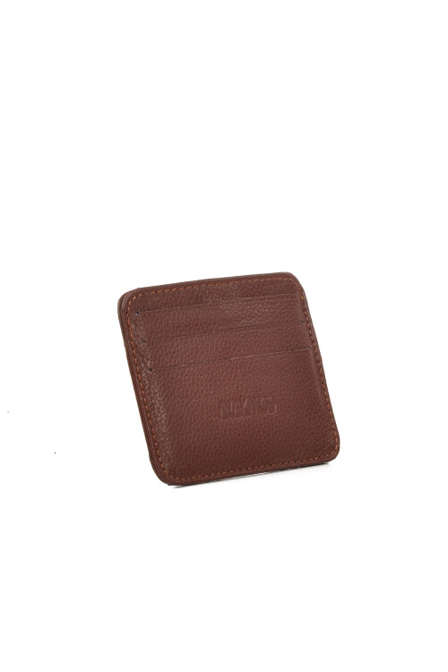 Brown Genuine Leather Mens Card Holder 8000