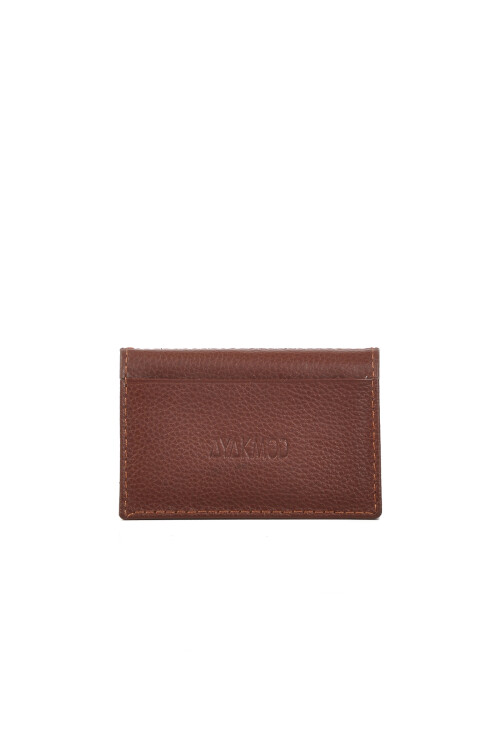 Brown Genuine Leather Mens Card Holder 9524