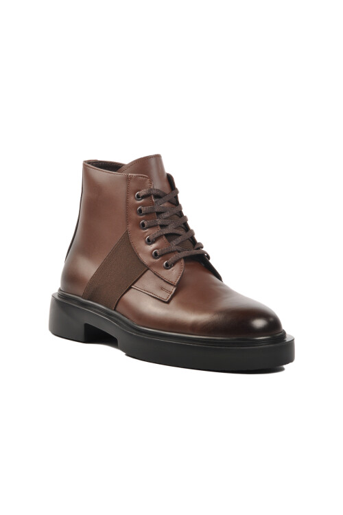 Brown Genuine Leather Mens Boots Premium 1245 M