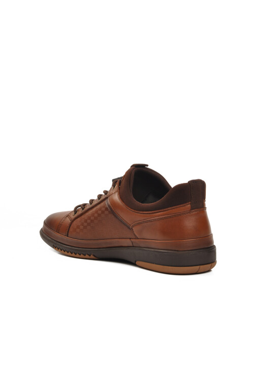 Tan Genuine Leather Mens Casual Shoes