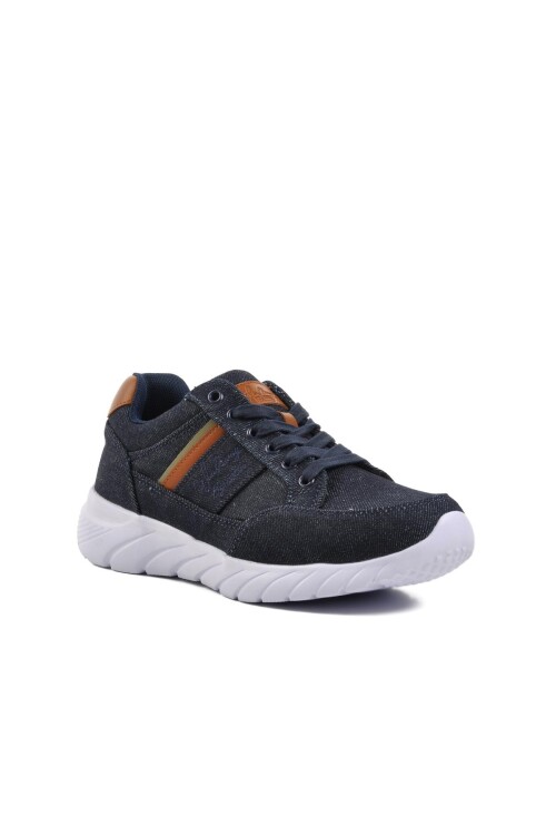 حذاء رياضي رجالي من قماش الدنيم بلون بني فاتح Dkc2309 M