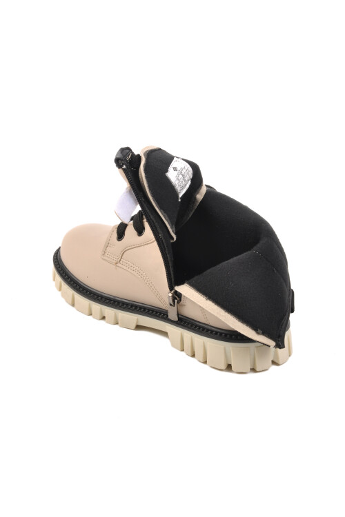 حذاء صوف كريمي للبنات 1791 F