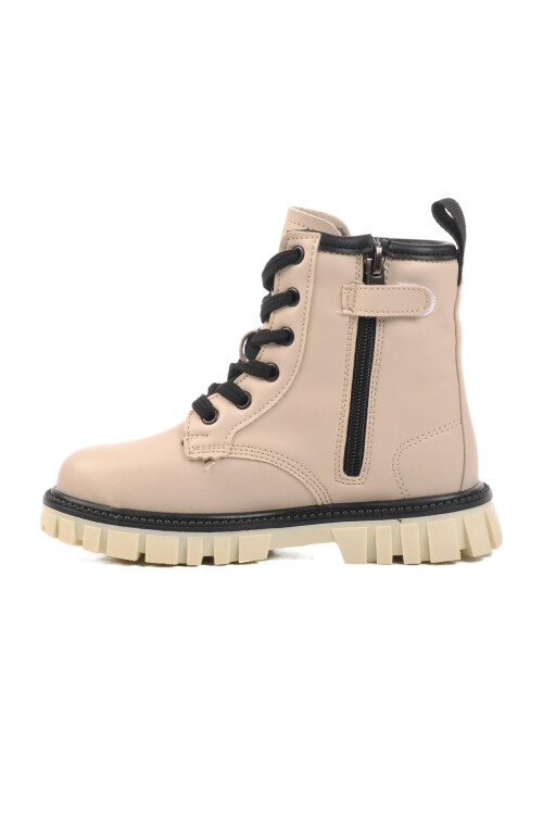 حذاء بناتي من الصوف الكريمي 1791 P