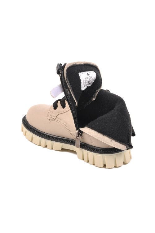 حذاء بناتي من الصوف الكريمي 1791 P