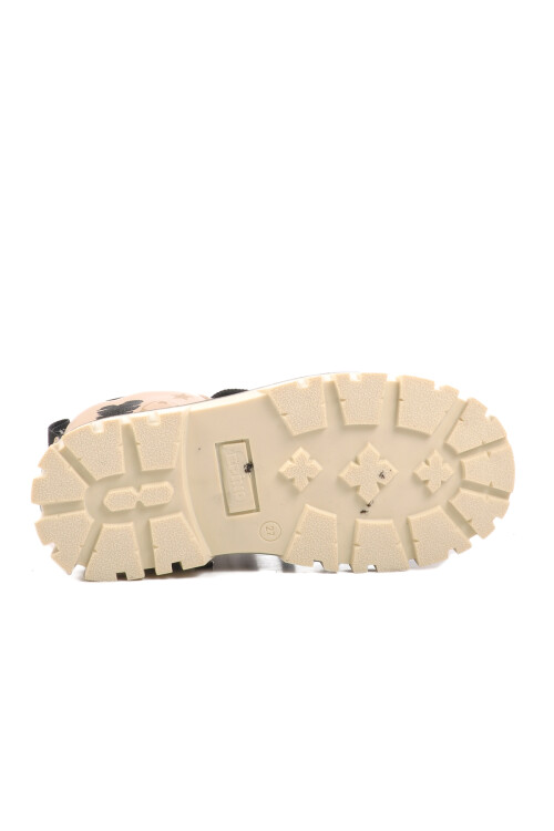 حذاء بناتي من الصوف الكريمي 1791 P