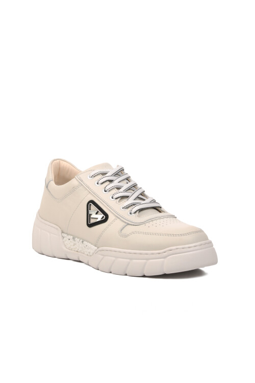 Kırık Beyaz  Erkek Sneaker 152-19503 M