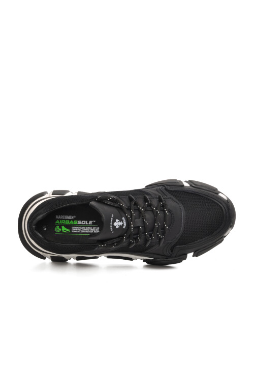 حذاء رياضي رجالي أسود-أبيض 152-19580 م