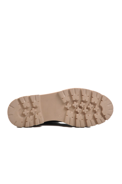 Black-Beige Lace-Up Womens Boots FO223 G