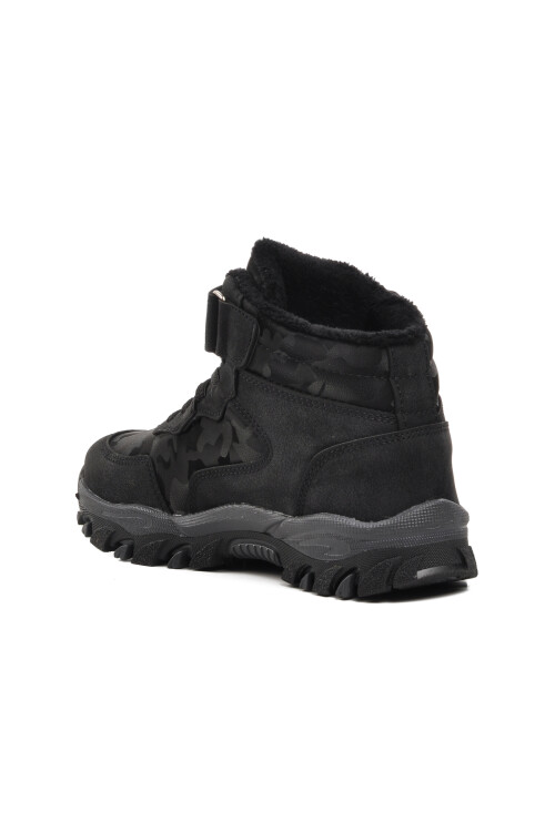 الممشىحذاء Leo F للأطفال للأنشطة الخارجية باللون الأسود من الفيلكرو