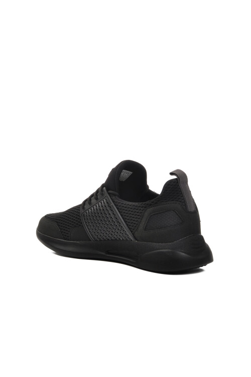 حذاء رياضي رجالي أسود مطاطي للكاحل مقاس 330 متر