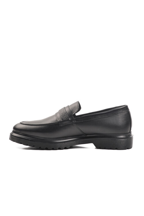 Black Genuine Leather Mens Classic Shoes Br-47004 M