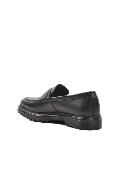 Black Genuine Leather Mens Classic Shoes Br-47004 M