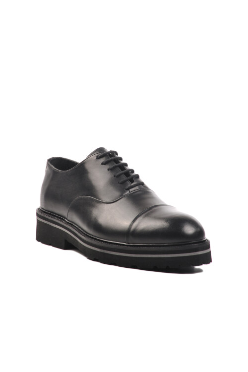 Black Genuine Leather Mens Classic Shoes Premium 2874 M