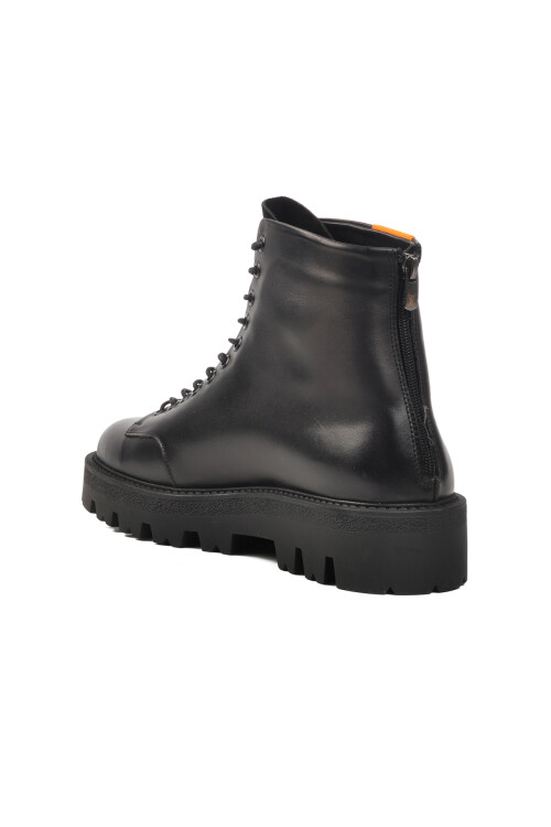 AyakmodBlack Genuine Leather Men's Boots Premium 40010 M