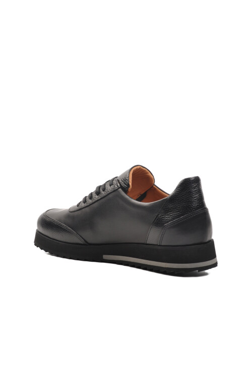 Black Genuine Leather Mens Casual Shoes Premium 6460 M