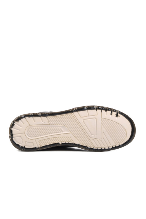 Black Genuine Leather Mens Sneakers 24K510-3 M