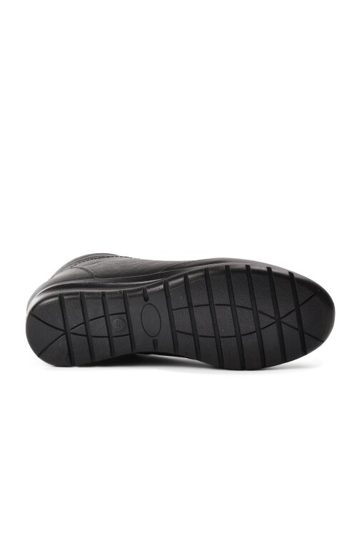 Black Genuine Leather Womens Boots 7119 Z