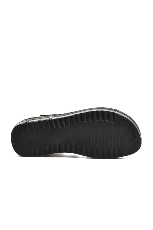 صندل مسطح نسائي أسود 07-109 RR Z