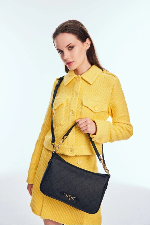 Black Womens Shoulder and Handbag US24507