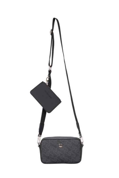 حقيبة كتف وحقيبة يد نسائية سوداء US24526