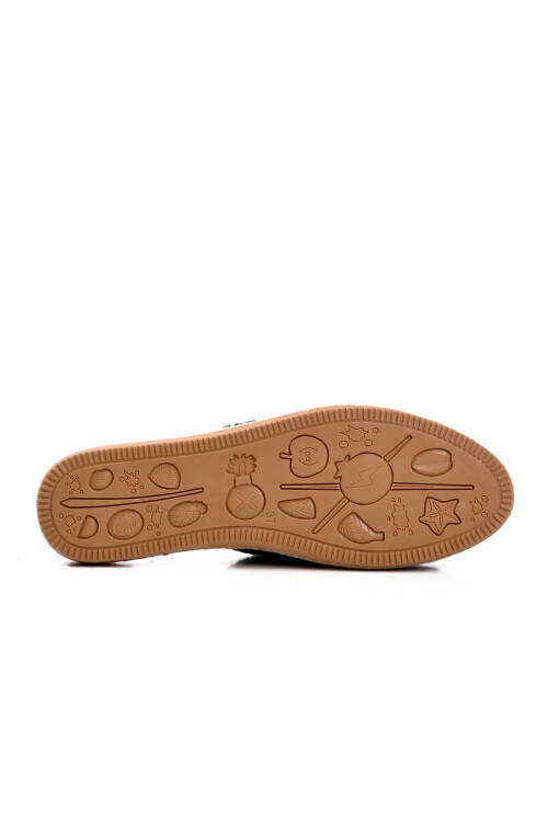 Black Knitted Lightweight Knitwear Womens Slippers 542023 Z