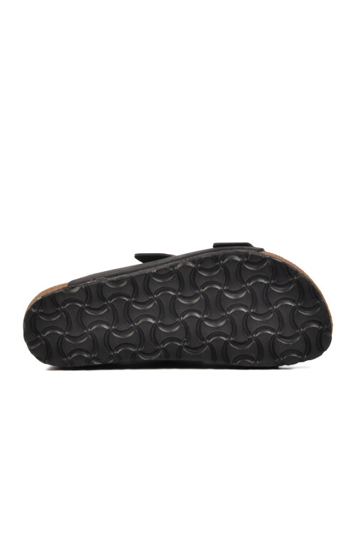 Black Cork Sole Womens Slippers PC-6958 Z