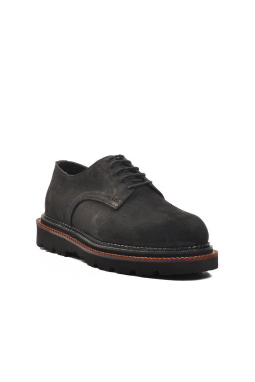Black Nubuck Genuine Leather Mens Classic Shoes Premium 2130 M