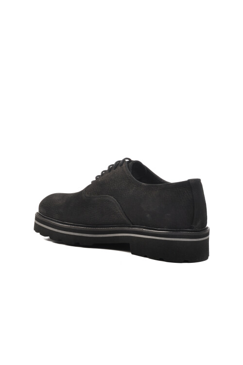 Black Nubuck Genuine Leather Mens Classic Shoes Premium 2875 M