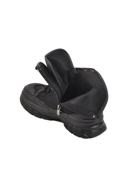 حذاء سيربنتيس Z نسائي مبطن بالفرو الأسود