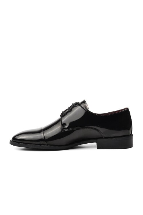Black Patent Leather Genuine Leather Mens Classic Shoes 7028-1 M