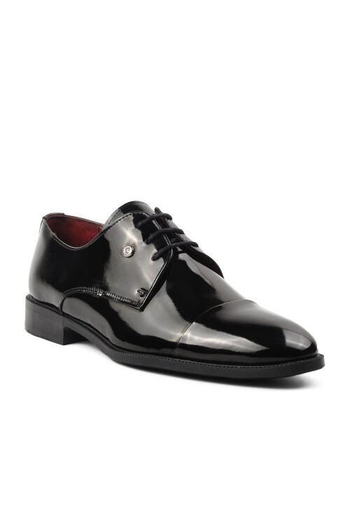 Black Patent Leather Genuine Leather Mens Classic Shoes 7028-1 M