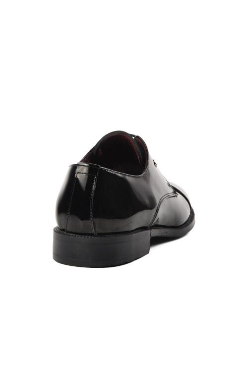 Black Patent Leather Genuine Leather Mens Classic Shoes 7028-1 M