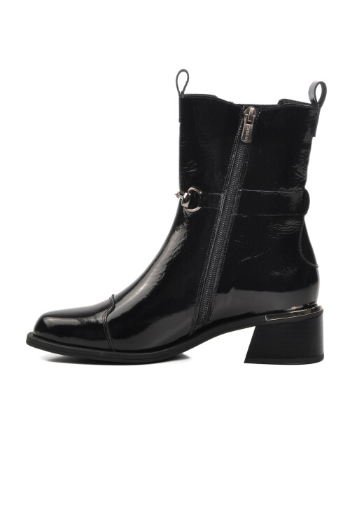 Black Patent Leather Genuine Leather Womens Boots 2352402K Z