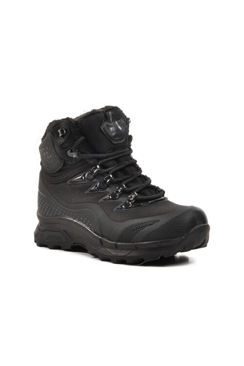 walkwayBlack-Black Kids Outdoor Boots Kaleo F