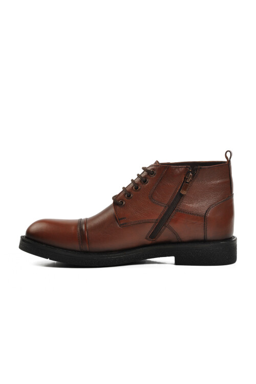 Tan Genuine Leather Mens Boots 07089 M