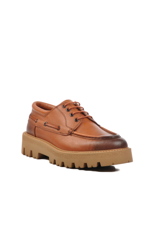 Tan Genuine Leather Mens Classic Shoes Premium 4008 M