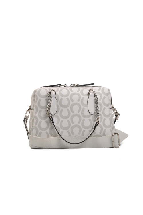 White-Gray Womens Shoulder Bag US24203