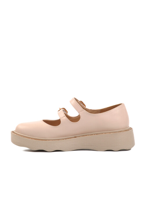 Beige Polyurethane Womens Casual Shoes 702163 Z