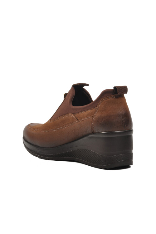 Vizon Nubuk  Hakiki Deri Kadın Casual Ayakkabı 2111522K Z