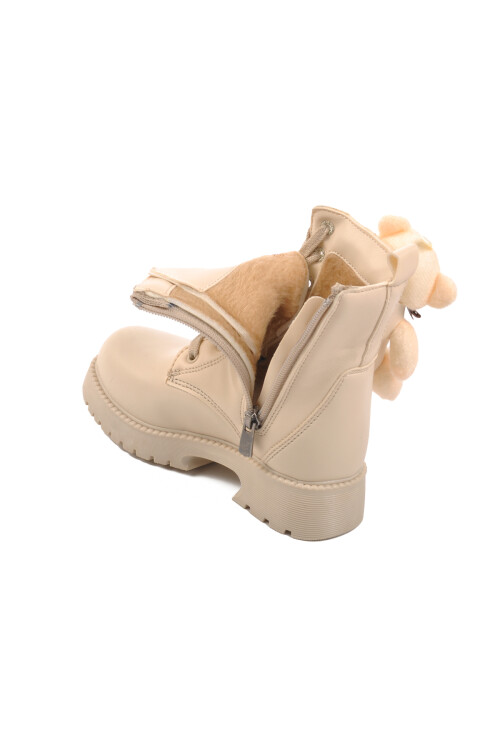 Pegasi P Beige Furry Girls Boots