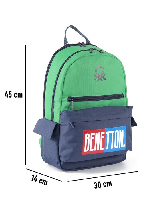 Yeşil-Lacivert Unisex Sırt Çantası 03785