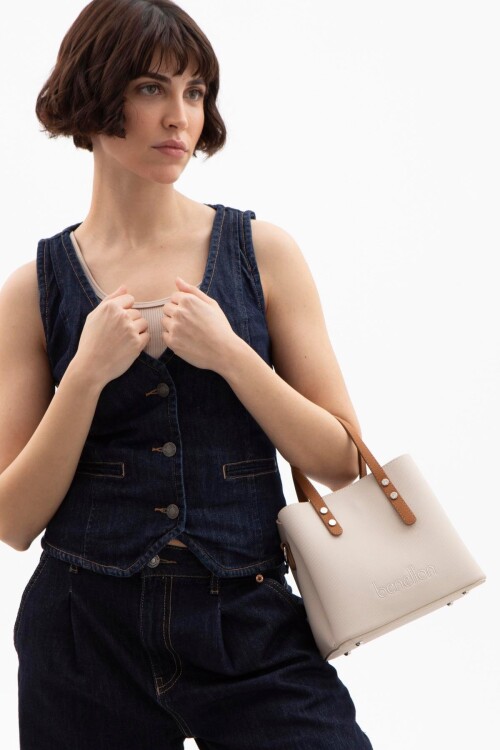 حقيبة كتف نسائية بيج-جملي BNT-1589