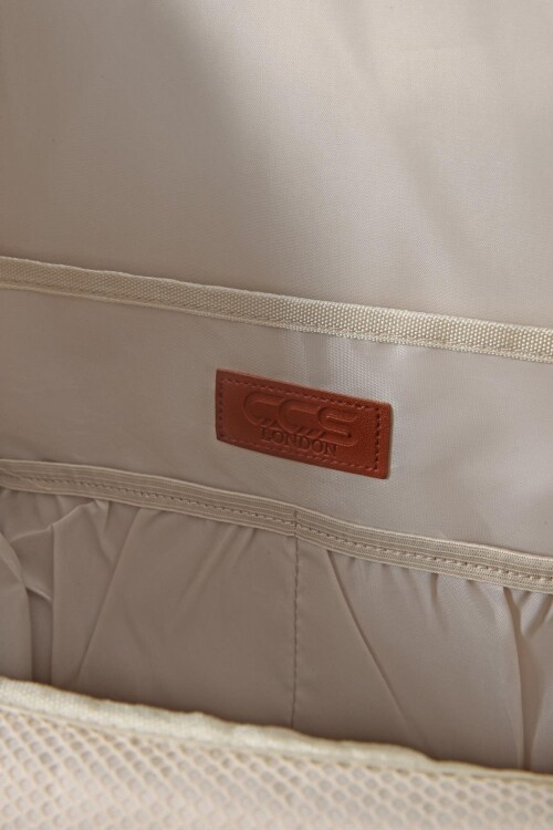 حقيبة الأم والطفل باللون البيج والرمادي 51768