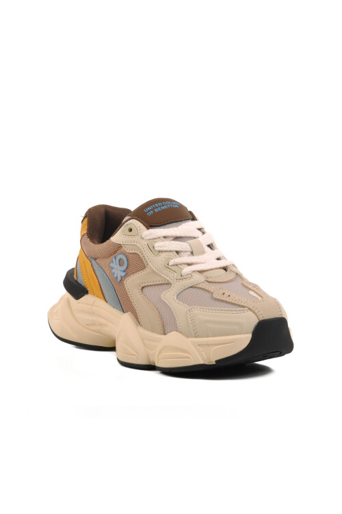 Beige-Khaki Memory Foam Womens Sneakers BN-11121 G