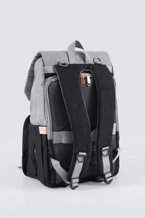 Beige-Black Mother and Baby Bag 51768