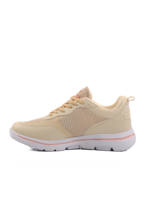 Beige Mesh Lightweight Unisex Sneakers Z-5496 G