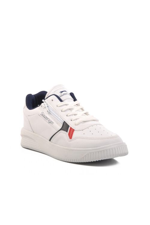 حذاء رياضي رجالي أبيض-أزرق داكن، مقاس M