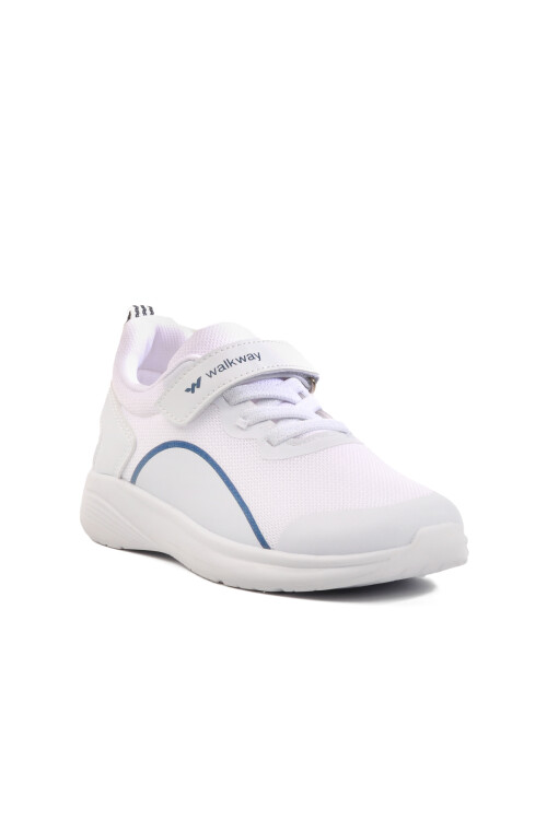 walkwayWhite Mesh Velcro Lightweight Unisex Children's Sneakers Dera 640 F