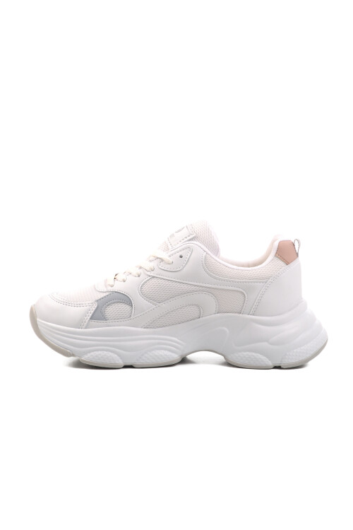 White Blue Mesh Womens Sneakers 164 G